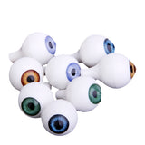Maxbell 8 PCs Round Acrylic Doll Eyes Eyeballs Halloween Props 20mm