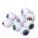 Maxbell 8 PCs Round Acrylic Doll Eyes Eyeballs Halloween Props 20mm