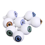 Maxbell 8 PCs Round Acrylic Doll Eyes Eyeballs Halloween Props 22mm