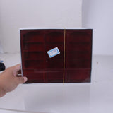Maxbell 1/12 Dollhouse Miniature Furniture Grand Wooden Bookcase Cabinet - Dark Red
