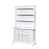 Maxbell 1/12 Dollhouse Miniature Furniture Multifunctional Wooden Cabinet Bookshelf