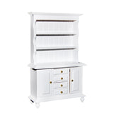 Maxbell 1/12 Dollhouse Miniature Furniture Multifunctional Wooden Cabinet Bookshelf