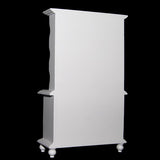 Maxbell White Mini Wooden Wall Rack w/Hooks for 1/12 Dollhouse Kitchen+Cabinet Bookshelf