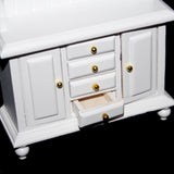 Maxbell 1/12 Dollhouse Miniature Furniture Multifunctional Wooden Cabinet Bookshelf