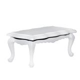 Maxbell 1/12 Dollhouse Miniatures Wooden Coffe Table End Table - White