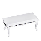 Maxbell 1/12 Dollhouse Miniatures Wooden Coffe Table End Table - White