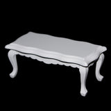 Maxbell 1/12 Dollhouse Miniatures Wooden Coffe Table End Table - White