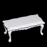 Maxbell 1/12 Dollhouse Miniatures Wooden Coffe Table End Table - White