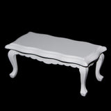 Maxbell Set 2PCs Dollhouse Birch wooden Tea Coffee Table for 1/12 Miniature Furniture