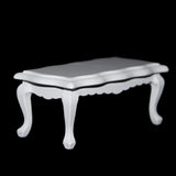 Maxbell Set 2PCs Dollhouse Birch wooden Tea Coffee Table for 1/12 Miniature Furniture