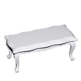 Maxbell Set 2PCs Dollhouse Birch wooden Tea Coffee Table for 1/12 Miniature Furniture