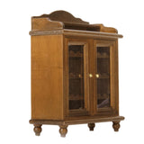 Maxbell 1/12 Dollhouse Miniatures Living Room Furniture Wooden Wine Cabinet - Walnut