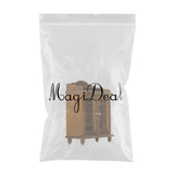 Maxbell 1/12 Dollhouse Miniatures Living Room Furniture Wooden Wine Cabinet - Walnut