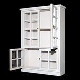 Maxbell 1/12 Dollhouse Miniature Furniture Dining Room Carbinet Display Shlef White