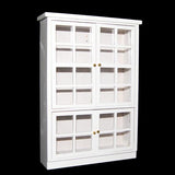 Maxbell 1/12 Dollhouse Miniature Furniture Dining Room Carbinet Display Shlef White