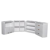 Maxbell 1/12 Dollhouse Miniature Furniture Living Room Wooden Shelf