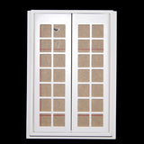 Maxbell 1/12 Dollhouse Miniature Exterior Wooden French Door + 12 Cabinet Closet Hinges