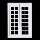 Maxbell Dolls House Miniature Wooden French Door & 12-pane Window & 5 Dining Table Chair