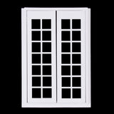 Maxbell 1/12 Dollhouse Miniature Exterior Wooden French Door + 12 Cabinet Closet Hinges