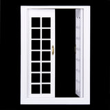 Maxbell Dolls House Miniature Wooden French Door & 12-pane Window & 5 Dining Table Chair