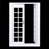 Maxbell 1/12 Dollhouse Miniature Exterior Wooden French Door + 12 Cabinet Closet Hinges