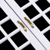 Maxbell 1/12 Dollhouse Miniature Exterior Wooden French Door + 12 Cabinet Closet Hinges
