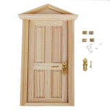 Maxbell 4pcs Vintage Door Lock with Keys for 1/12 Dollhouse Miniature - Golden