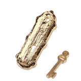 Maxbell 4pcs Vintage Door Lock with Keys for 1/12 Dollhouse Miniature - Golden