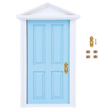 Maxbell 4pcs Vintage Door Lock with Keys for 1/12 Dollhouse Miniature - Golden