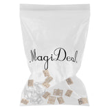 Maxbell 12pcs Cabinet Closet Mini Hinge for 1/12 Dollhouse Miniature Furniture - Golden