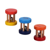 Maxbell 1pcs Wooden Rattle Bell Hand Musical Toy for Baby - Random Color