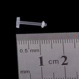 Maxbell 30pcs 16G and 18G Clear Acryl Lip Rings Labret