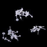 Maxbell 30pcs 16G and 18G Clear Acryl Lip Rings Labret