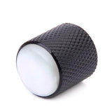 Maxbell 4pcs Volume Tone Control Knob for Electric Guitar - Black with Pearl White Top