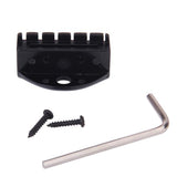 Maxbell Black Alloy String Locking Nut w Allen Wrench for 6-String Electric Guitar