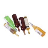 Maxbell 1:12 Dolls House Miniature Bar Counter Table Stools & 6pcs Wine Whisky Drinking