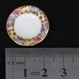 Maxbell 1/12 Doll House Steel Tableware, Dining Ware Porcelain Dish Plate, Cooking Tools