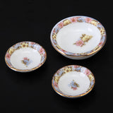 Maxbell 1/12 Doll House Steel Tableware, Dining Ware Porcelain Dish Plate, Cooking Tools