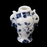 Maxbell 1/12 Dollhouse Ceramic Miniatures China Porcelain Vase Blue Vine -7 PCS
