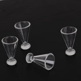 Maxbell 16 Pcs Dollhouse Miniature Dessert Bowl Glass Jars Plastic Beer Mug Juice Glass