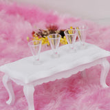 Maxbell 8 Pcs 1:12 Dollhouse Miniature Plastic Beer Mugs Cup Juice Glass Room Accessory
