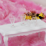 Maxbell 8 Pcs 1:12 Dollhouse Miniature Plastic Beer Mugs Cup Juice Glass Room Accessory