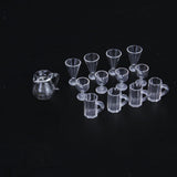 Maxbell 8 Pcs 1:12 Dollhouse Miniature Plastic Beer Mugs Cup Juice Glass Room Accessory