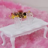 Maxbell 16 Pcs Dollhouse Miniature Dessert Bowl Glass Jars Plastic Beer Mug Juice Glass