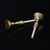 Maxbell 7xPair of 1:12 Dollhouse Miniature Candlesticks White Candles