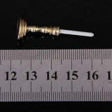 Maxbell 7xPair of 1:12 Dollhouse Miniature Candlesticks White Candles