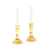 Maxbell 7xPair of 1:12 Dollhouse Miniature Candlesticks White Candles