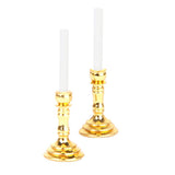 Maxbell 7xPair of 1:12 Dollhouse Miniature Candlesticks White Candles
