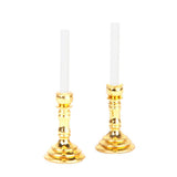 Maxbell 7xPair of 1:12 Dollhouse Miniature Candlesticks White Candles