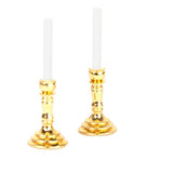 Maxbell 7xPair of 1:12 Dollhouse Miniature Candlesticks White Candles